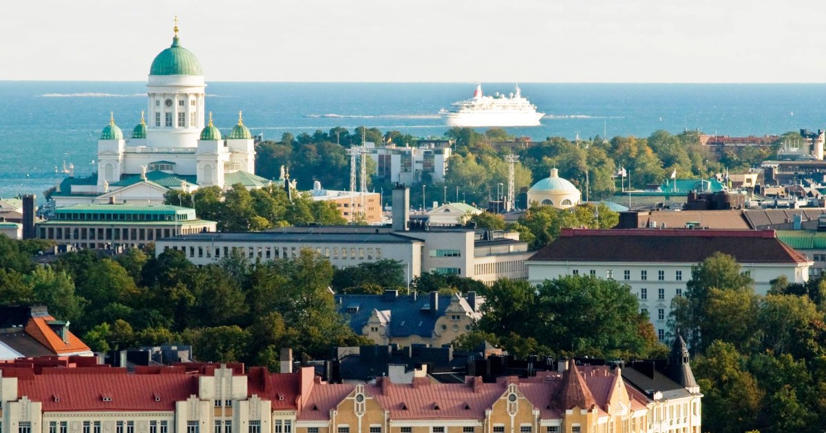 Вид на город Финляндии