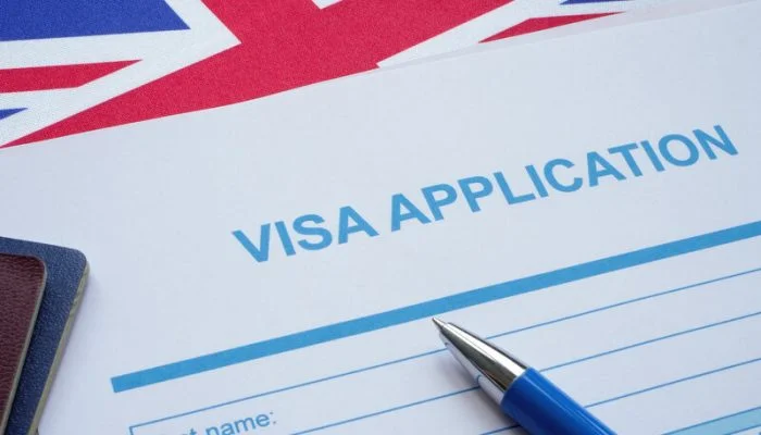 Лист анкеты на визу в Великобританию
